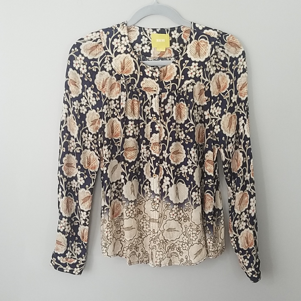 Anthropologie - Maeve Orli Bibbed Button Down View 2